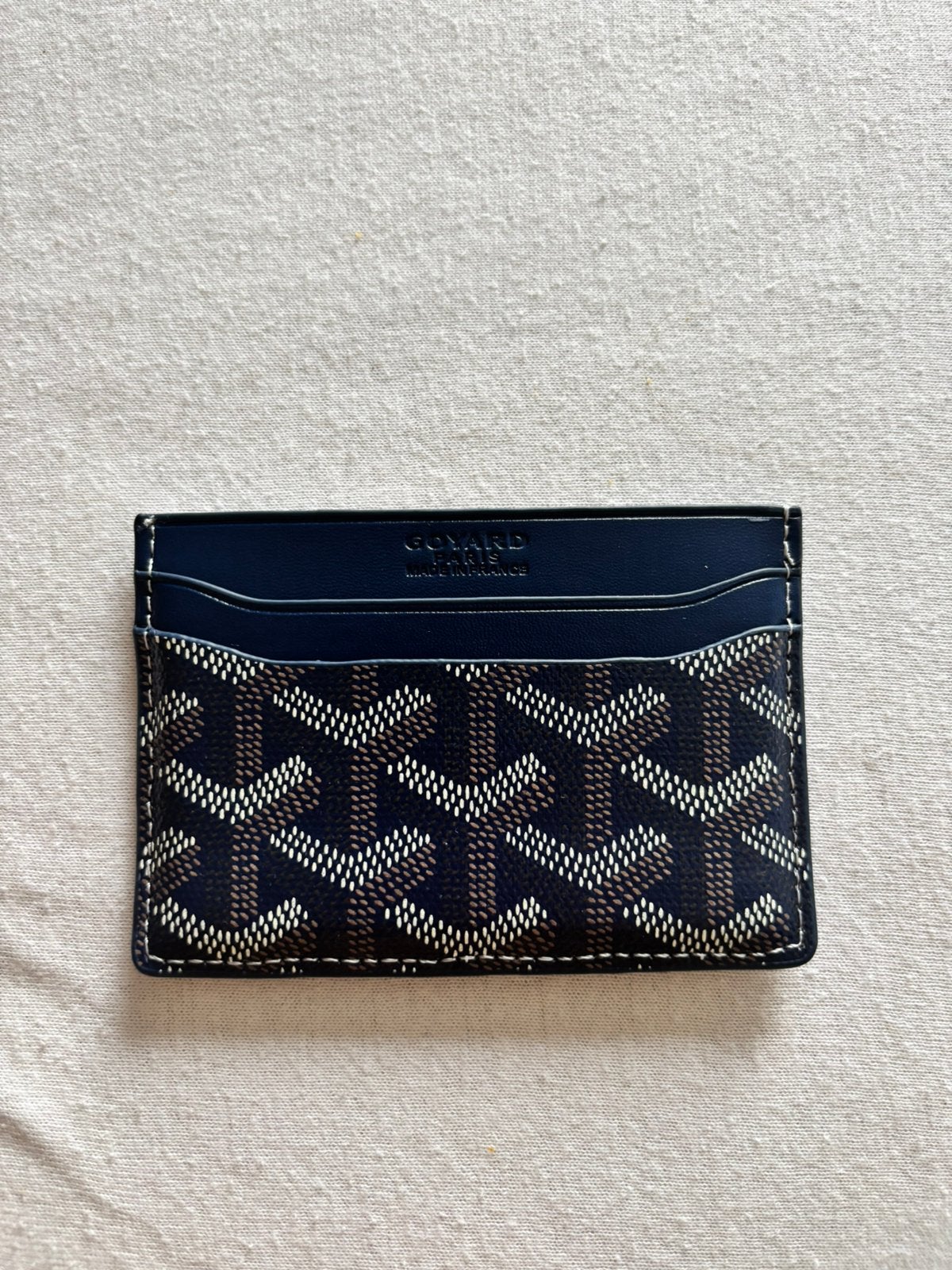 Goyard card holder  – Navy Blue, Overige merken, Nieuw, Leer, Verzenden
