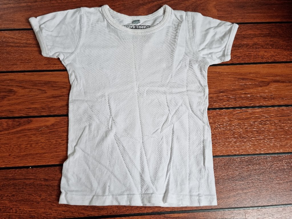 Shirt wit maat 104/110, Kinderen en Baby's, Kinderkleding | Maat 104, Ophalen of Verzenden, Gebruikt, Meisje, Shirt of Longsleeve