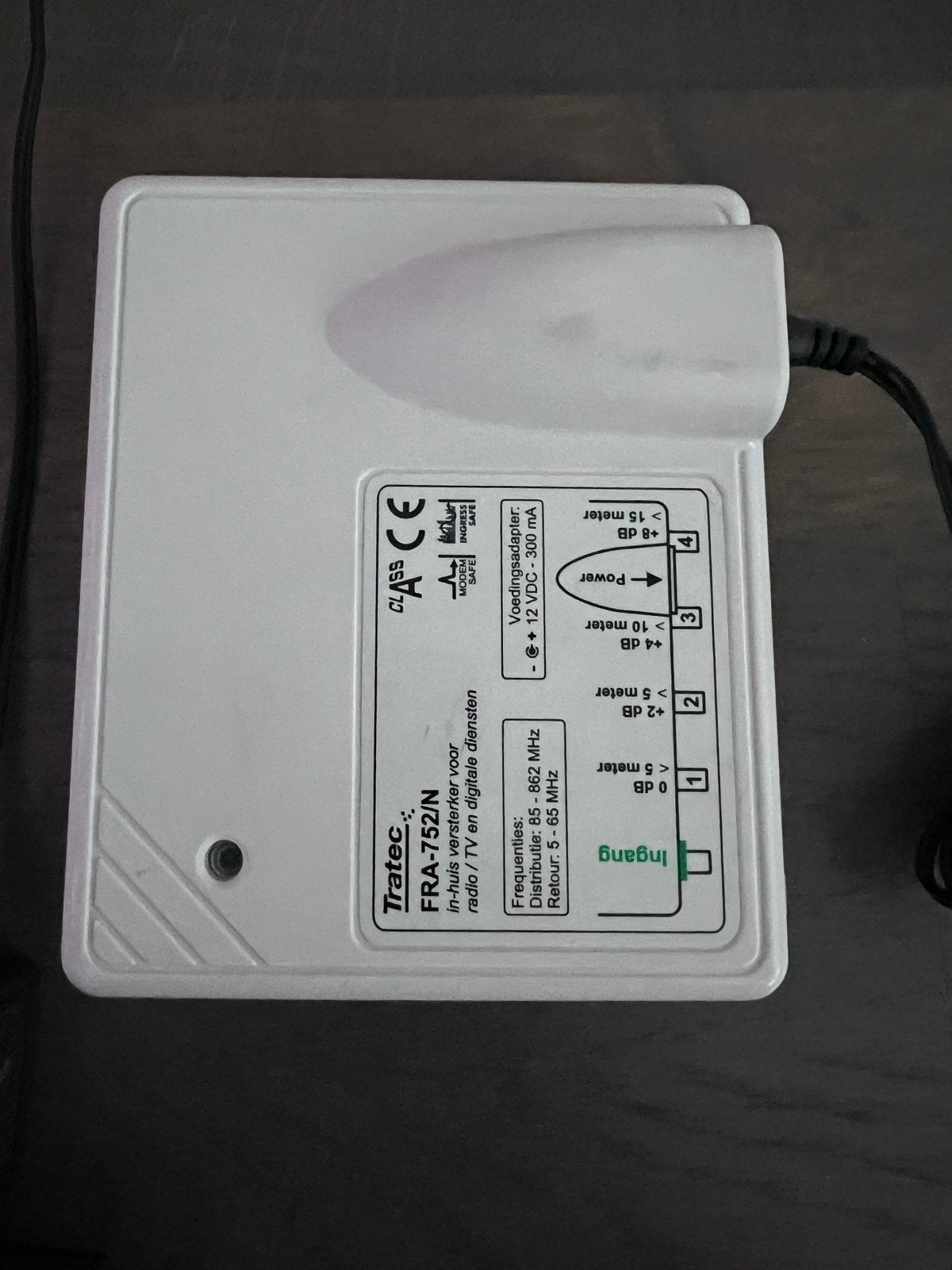 Tratec FRA-752/N CAI Signaalversterker, Ophalen of Verzenden, Gebruikt, Minder dan 2 meter, Overige kabels