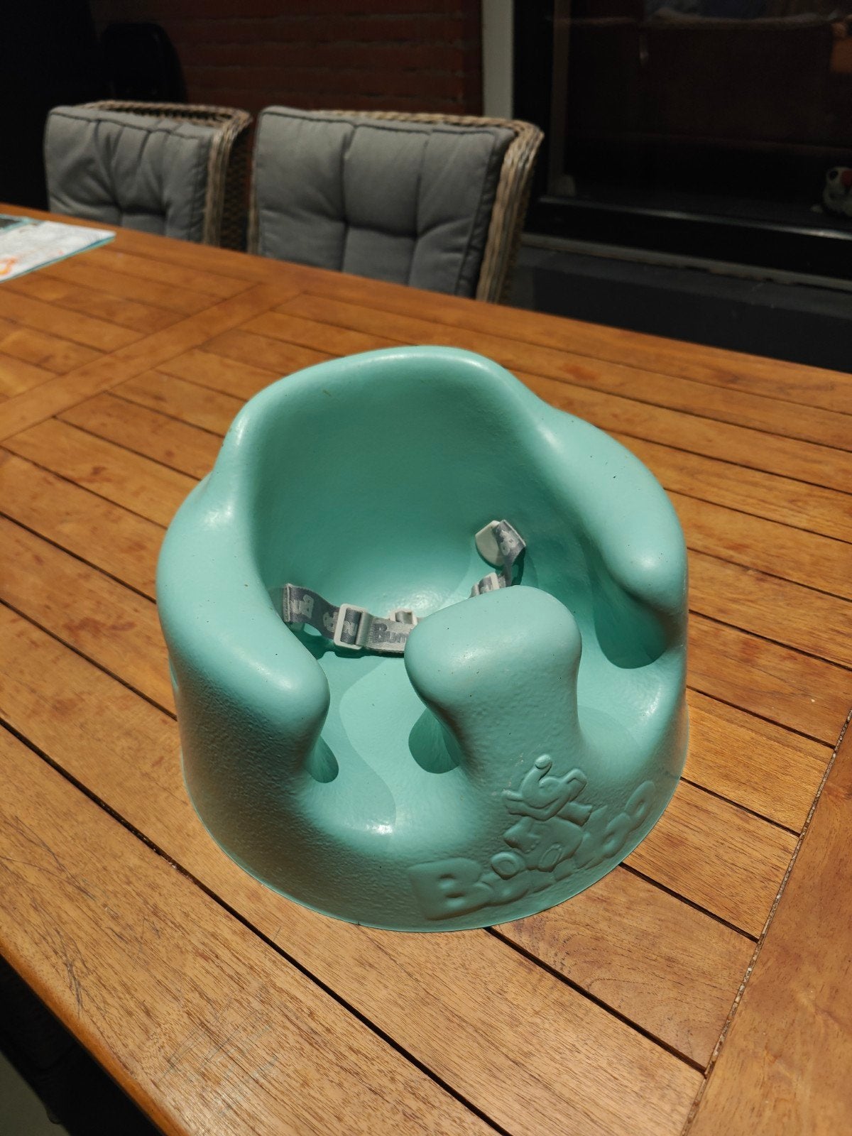 Bumbo kinderstoel met eetblad, Ophalen, Gebruikt, Overige typen, Afneembaar eetblad