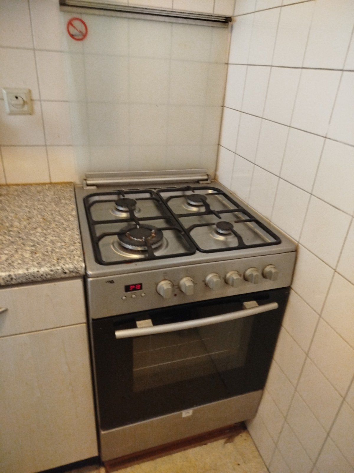 Etna EFG688VRVSAE/E1 Gasfornuis met Oven, Ophalen, Gebruikt, 60 cm of meer, 4 kookzones