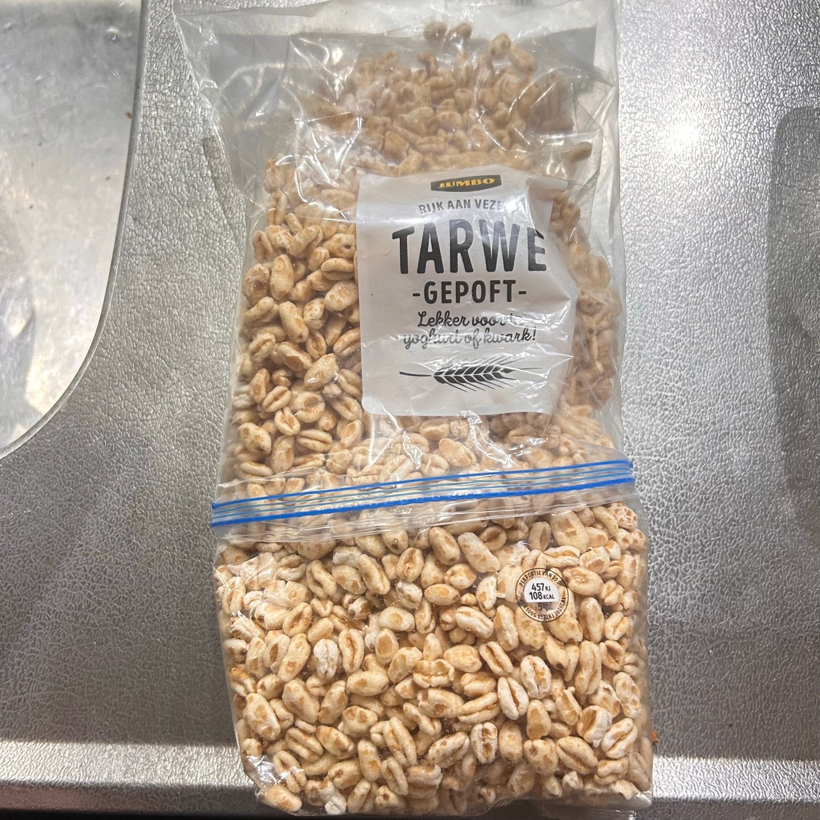 Gepofte tarwe lekker voor in yoghurt of kwark, Ophalen
