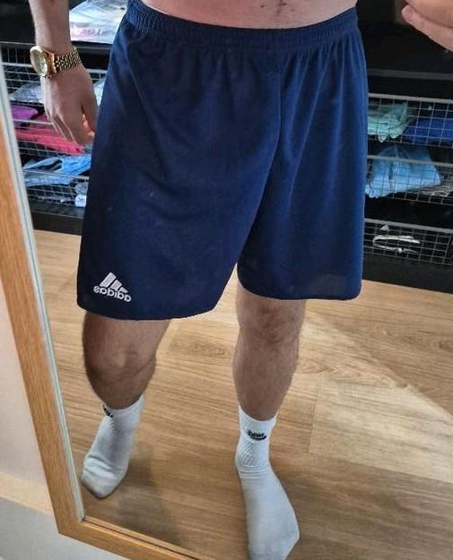 Adidas shorts donkerblauw Size: M, Kleding | Heren, Sportkleding, Fitness, Ophalen of Verzenden, Adidas, Gedragen