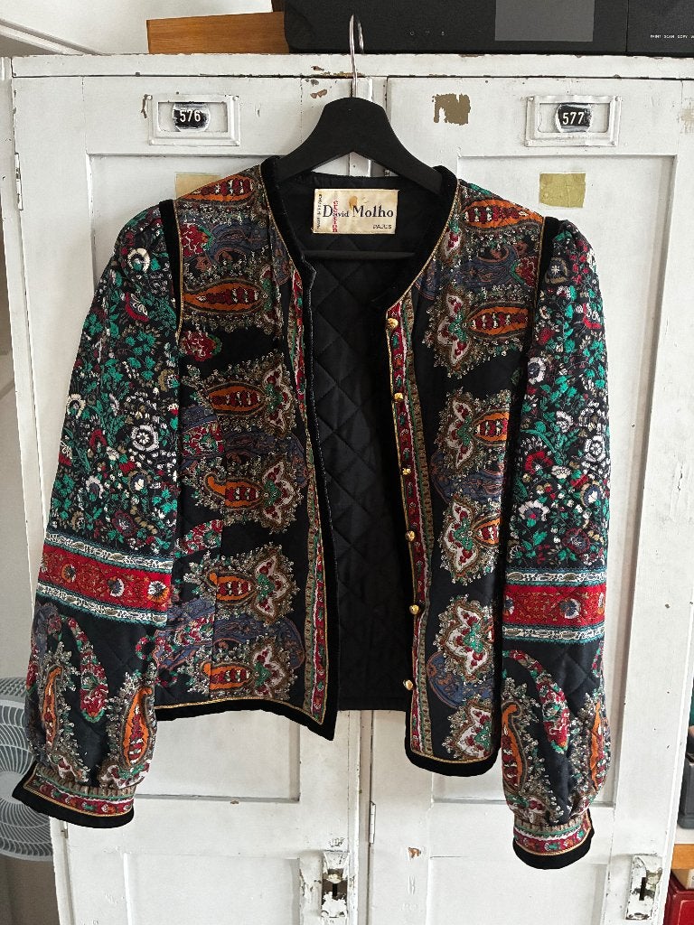 Vintage jasje - Maat 42, Meerkleurig, Maat 42/44 (L), Ophalen of Verzenden, Jasje