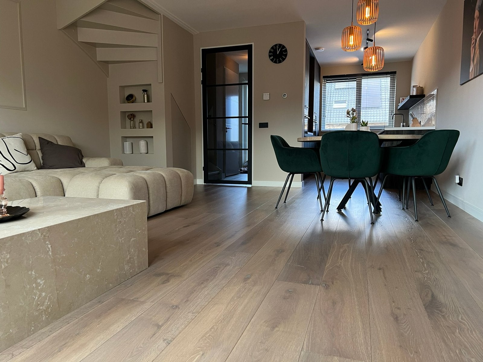 Eiken Houten Vloer Multiplank 22 cm | Made in Holland €64,95, 75 m² of meer, Wit, Nieuw, Ophalen