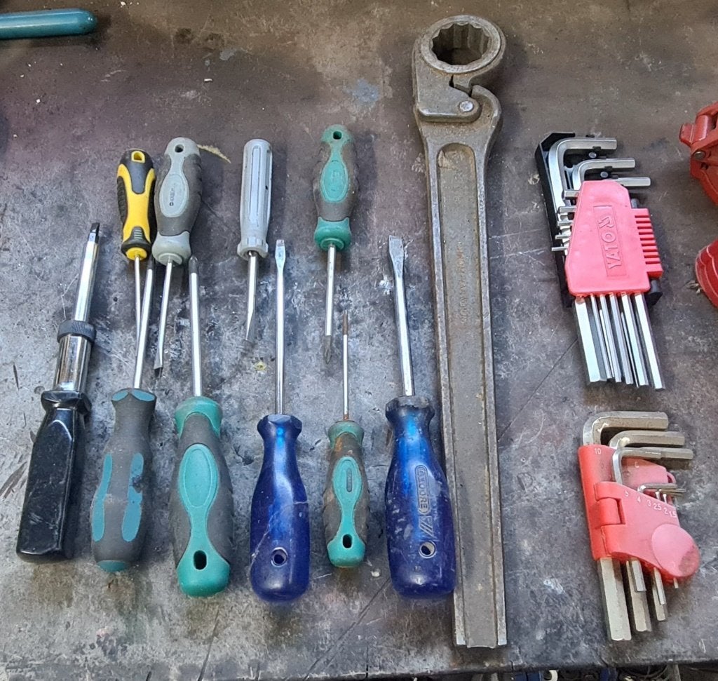 Handgereedschap zie fotos, Ophalen, Zo goed als nieuw, Sleutel/ratel