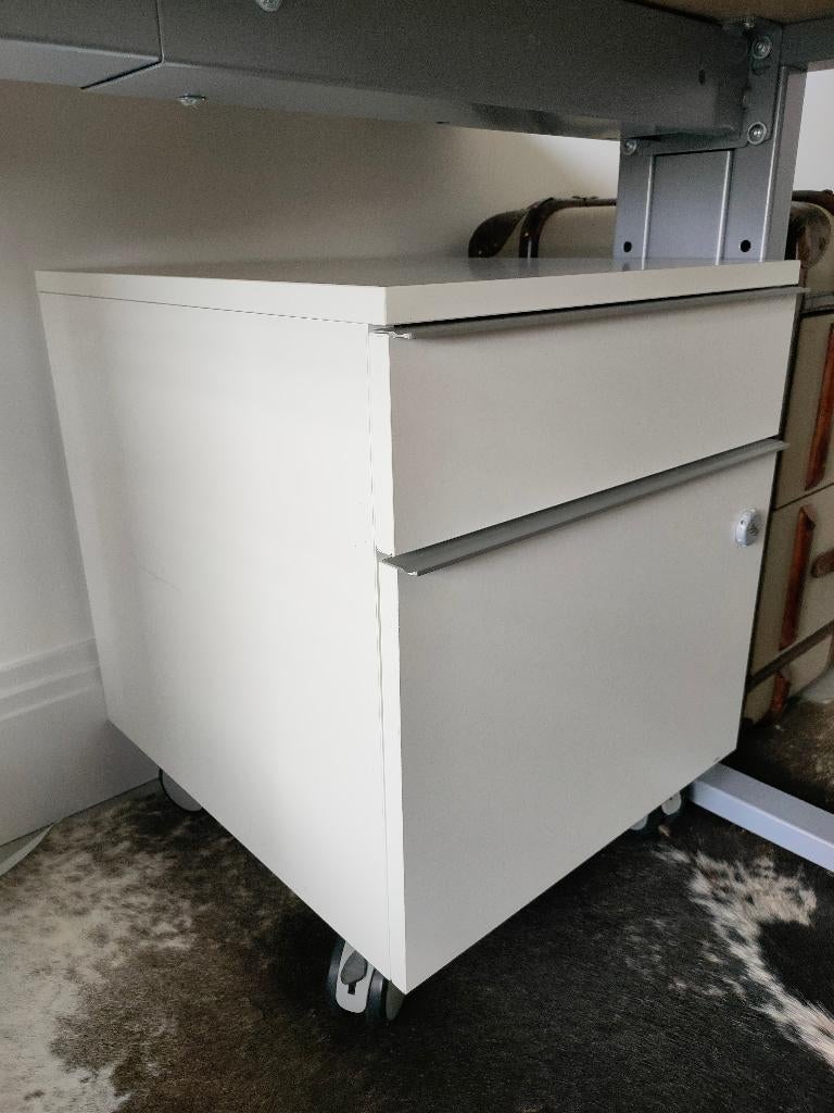 Verrijdbaar Stalen ladenblok op wielen voor onder bureau, Ophalen, Zo goed als nieuw