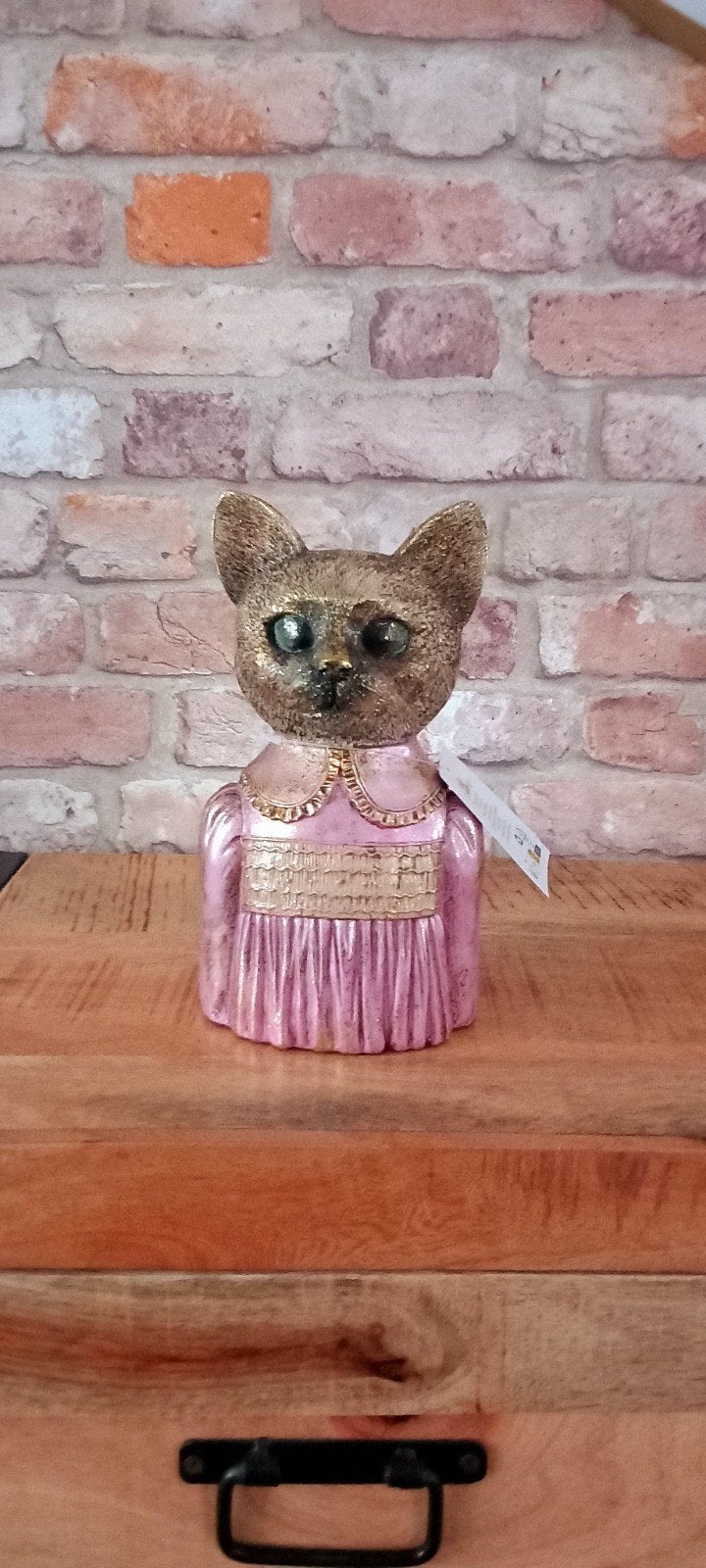 Clayre&Eef:23cm Decoratie Katten Beeld♥️NIEUW♥️, Verzamelen, Ophalen of Verzenden, Nieuw, Dier