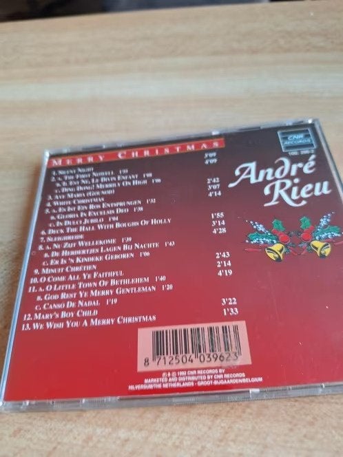 Cd André Rieu merry christmas hh, Ophalen of Verzenden, Zo goed als nieuw, Kerst