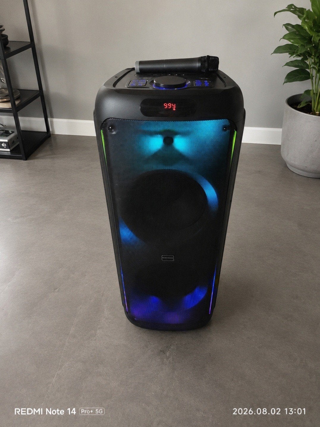 Super Galaxy 2000W party speaker met karaoke, microfoon, Ophalen, Zo goed als nieuw, Overige typen, Overige merken