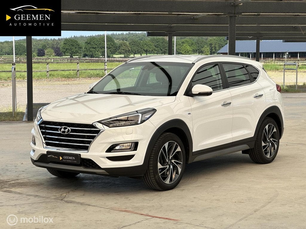 Hyundai Tucson 1.6 CRDi 48V Premium NAP/BTW/TRK.HK/LEDER, Auto's, Hyundai, Bedrijf, Te koop, Tucson, 360° camera, ABS, Adaptive Cruise Control
