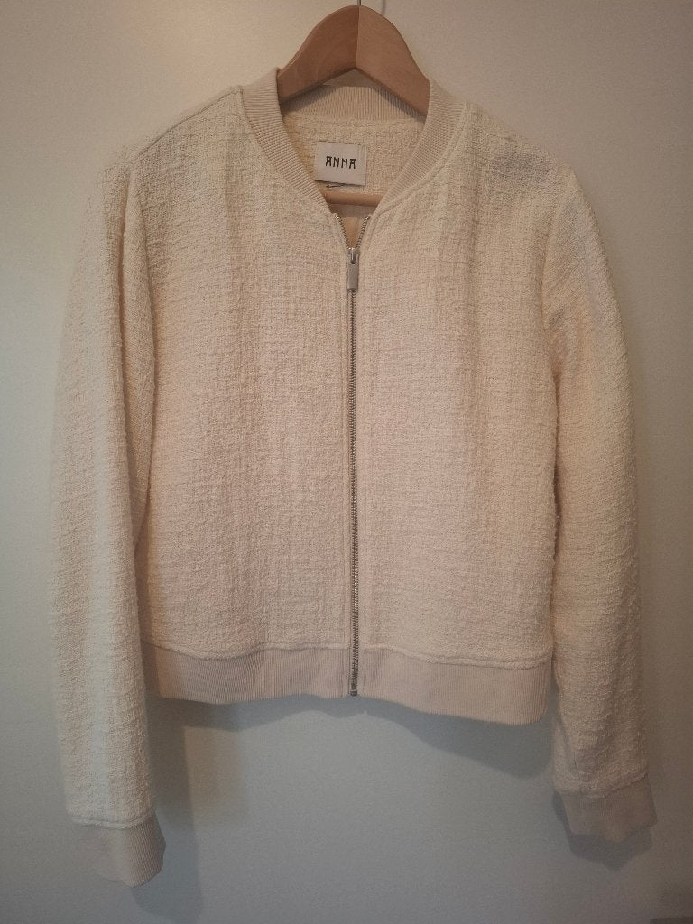 Yaya ecru bomber jack maat 38 nieuw, Maat 38/40 (M), Anna van Toor, Beige, Ophalen of Verzenden