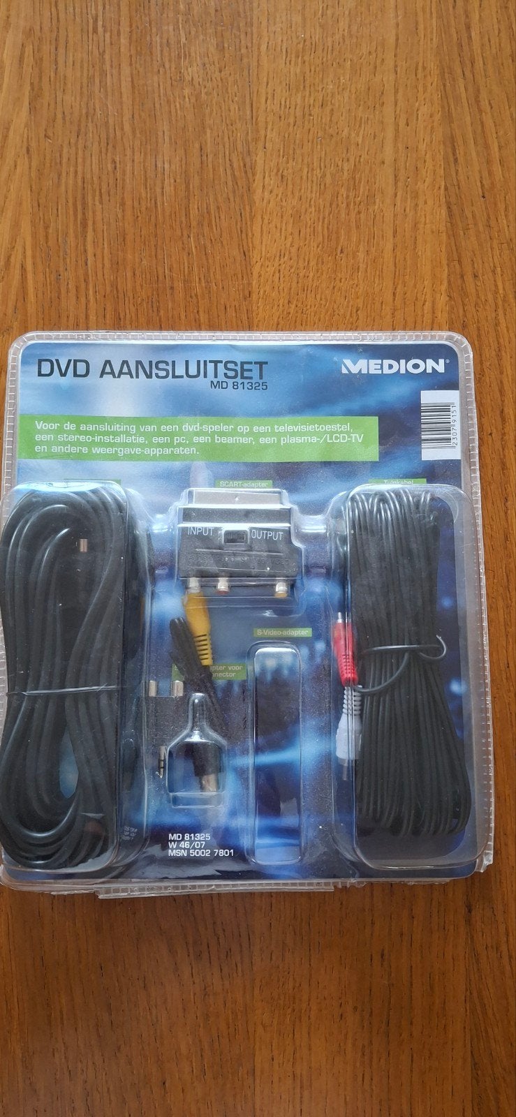Medion DVD Aansluitset MD 81325 - Nieuw in verpakking, Ophalen of Verzenden, Nieuw, 10 meter of meer, Overige kabels