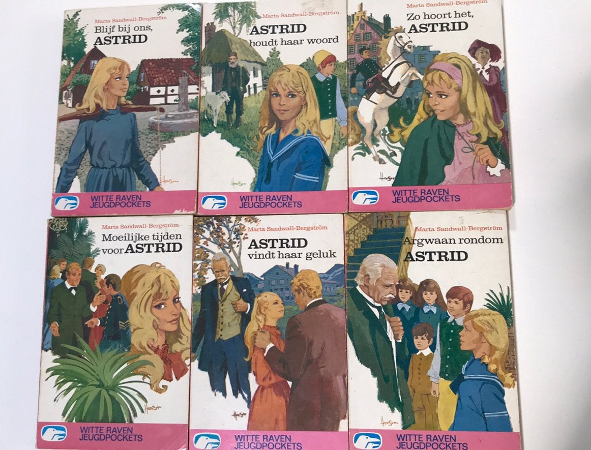 Witte raven Astrid Marta Sandwall 6 boeken serie, Ophalen of Verzenden, Gelezen