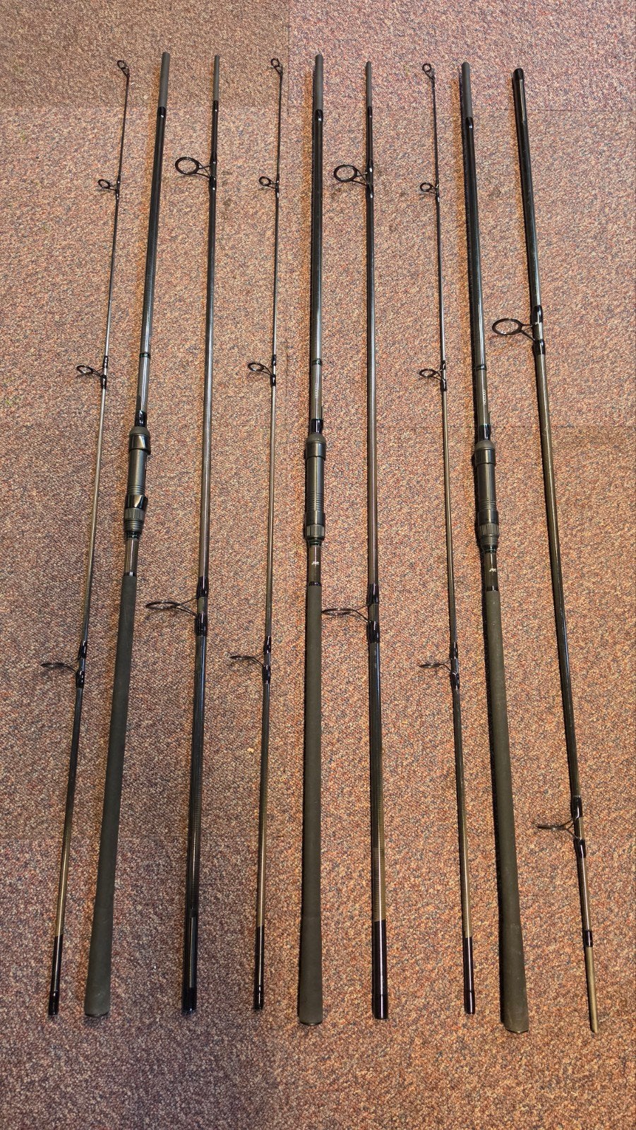 JRC Cocoon 12ft 3.00lb Karperhengels (3 stuks) met foudraal, Ophalen of Verzenden, Zo goed als nieuw, Werphengel