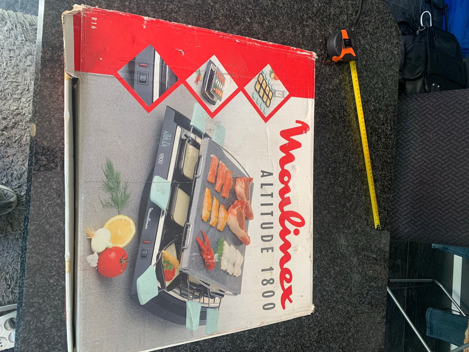 Moulinex Altitude 1800 Raclette en Grill - 1200W, Ophalen of Verzenden, Refurbished