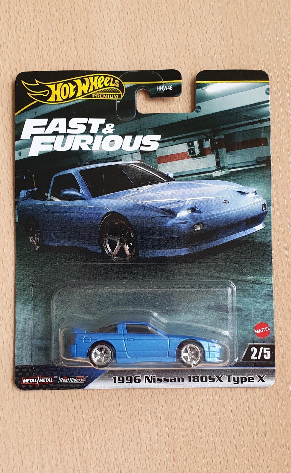 Hot Wheels Premium Fast & Furious 1996 Nissan 180SX Type X, Hobby en Vrije tijd, Modelauto's | Overige schalen, Ophalen of Verzenden