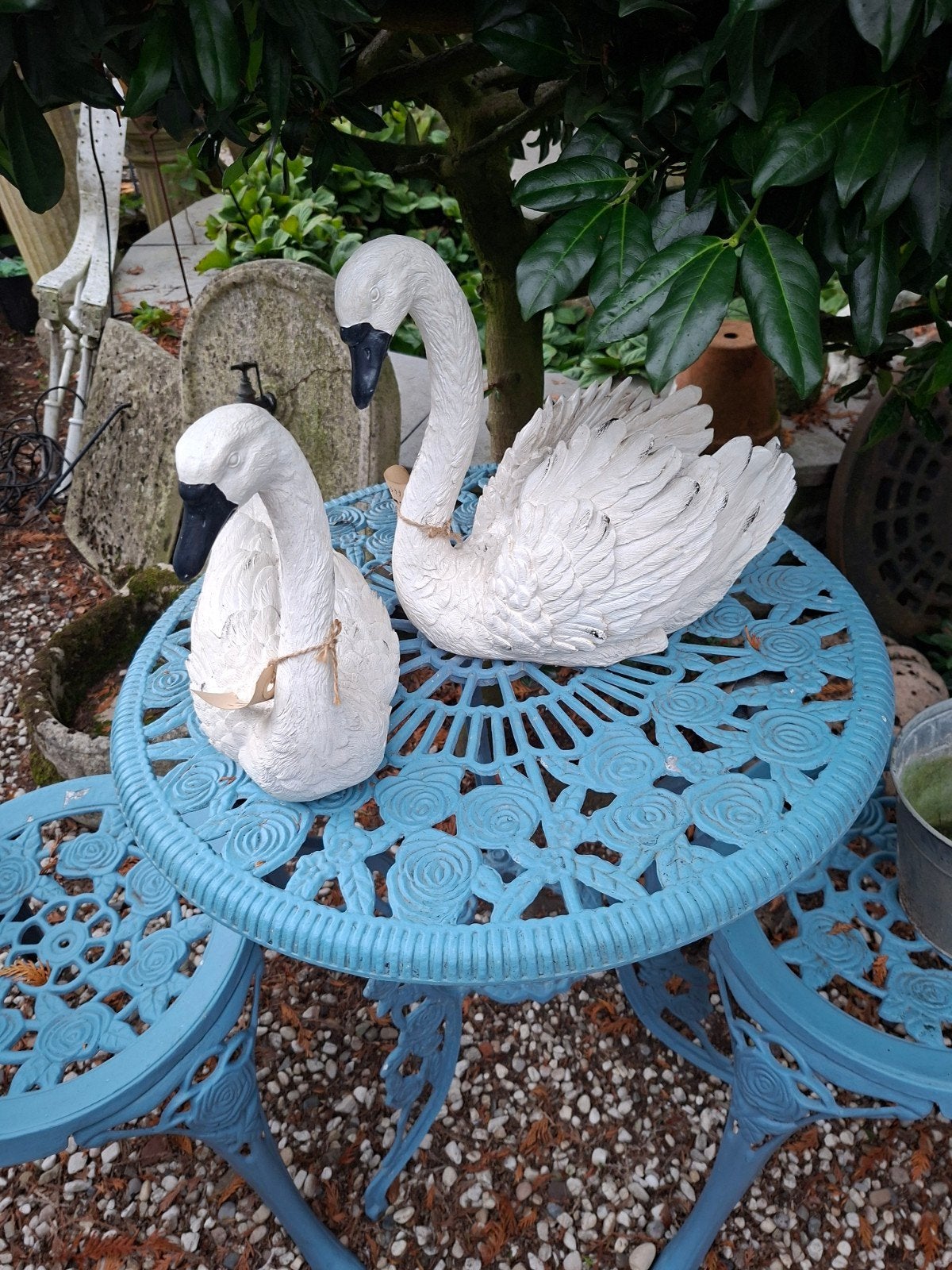 Decoratieve Zwaan Tuinbeeld - Wit, Ophalen of Verzenden, Nieuw, Overige materialen, Dierenbeeld