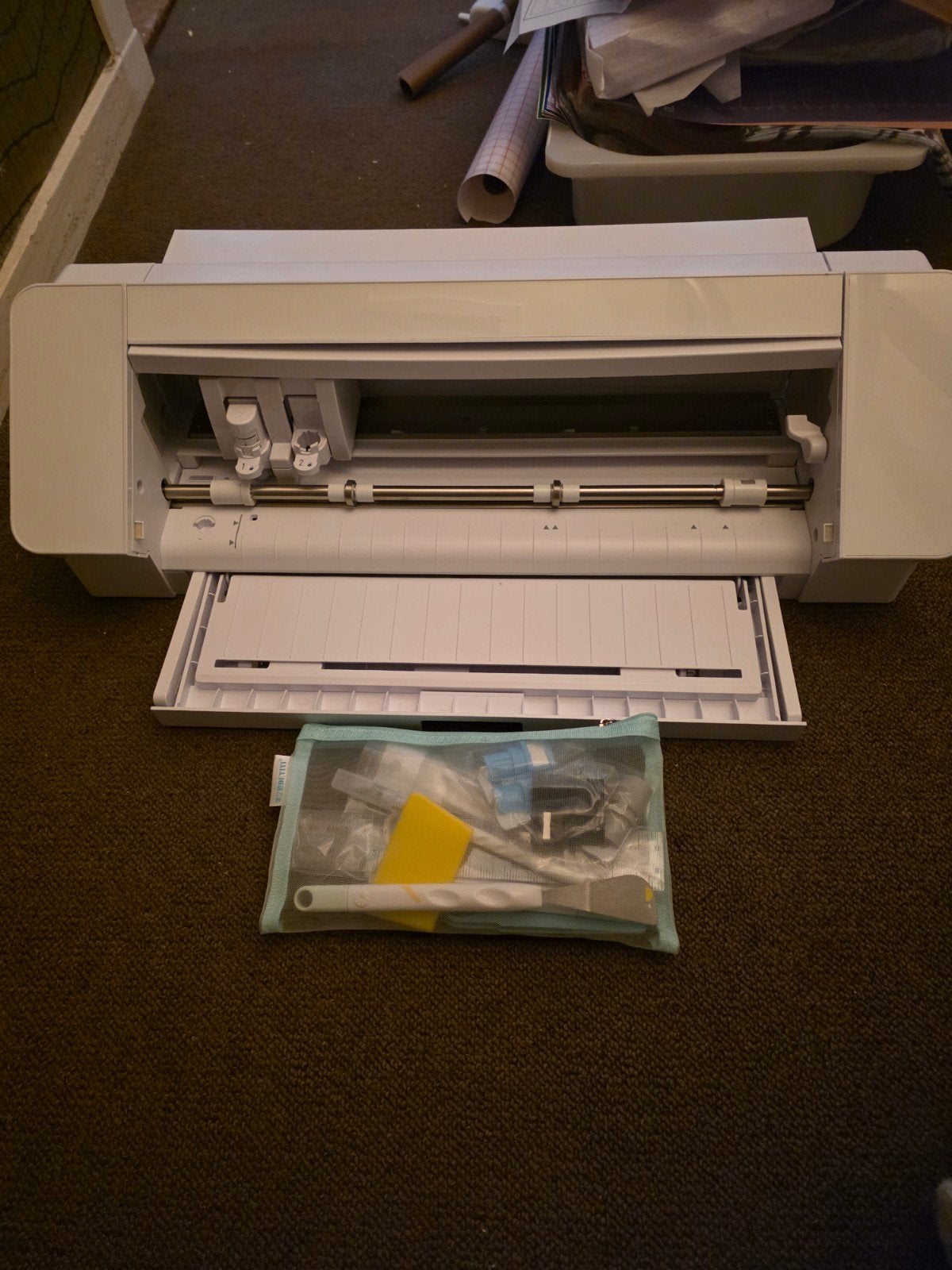 Silhouette Cameo 4 snijmachine met veel accessoires, Geschikt voor snijden, Overige thema's, Ophalen of Verzenden, Zo goed als nieuw