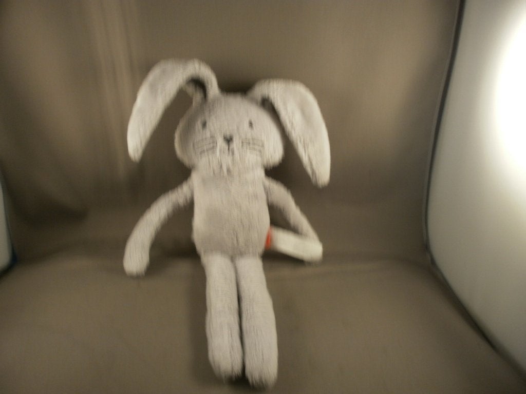 HEMA konijn 41cm grijs met zwart neusje hartje ogen snor, Kinderen en Baby's, Hema, Overige karakters, Grijs, Ophalen of Verzenden