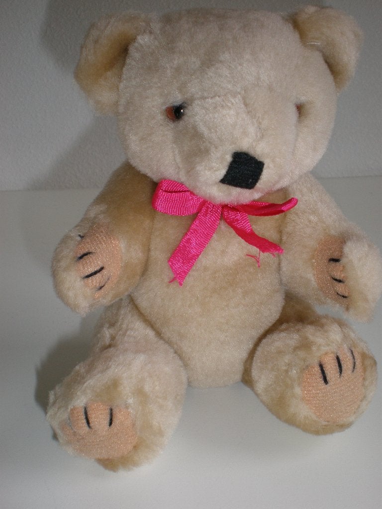 Vintage teddy beer met beweegbare armen en benen lengte 25cm, Ophalen of Verzenden, Zo goed als nieuw, Beer