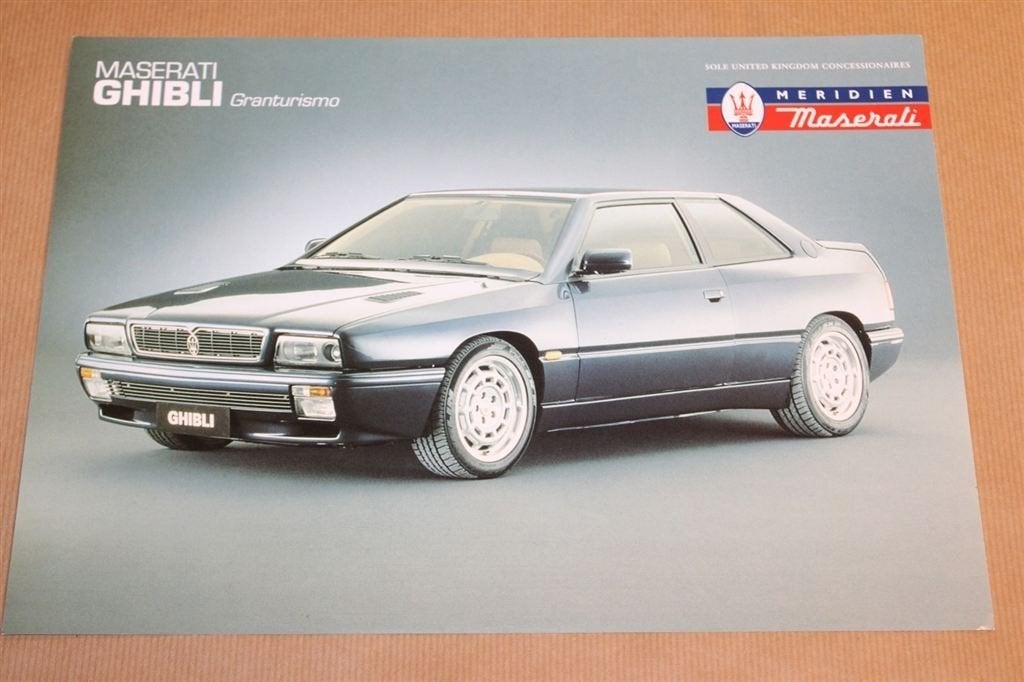 Zeldzame brochure - Maserati Ghibli - Circa 1994, Ophalen of Verzenden, Zo goed als nieuw, Overige merken