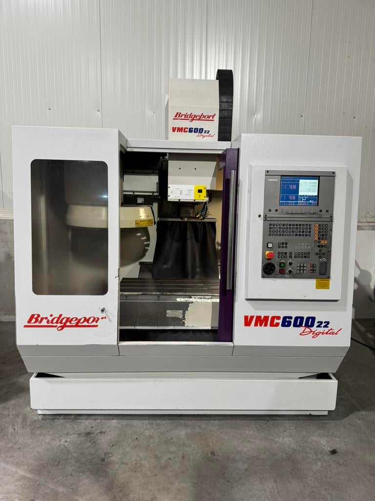Bridgeport VMC 600 22 CNC freesbank, Ophalen, Zo goed als nieuw, Elektrisch, Overige soorten