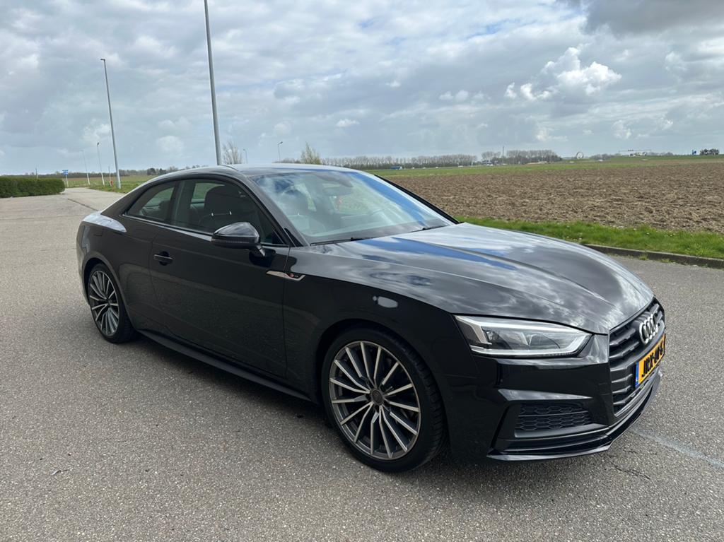 Audi A5 2.0 Tfsi S-Line 190pk Ultra S Tronic 2017 Zwart, 1984 cc, 4 stoelen, Zwart, Bedrijf
