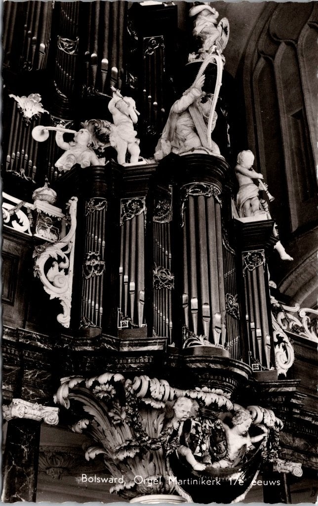 Bolsward Martinikerk  ansichtkaarten, Verzenden, 1960 tot 1980, Ongelopen, Friesland
