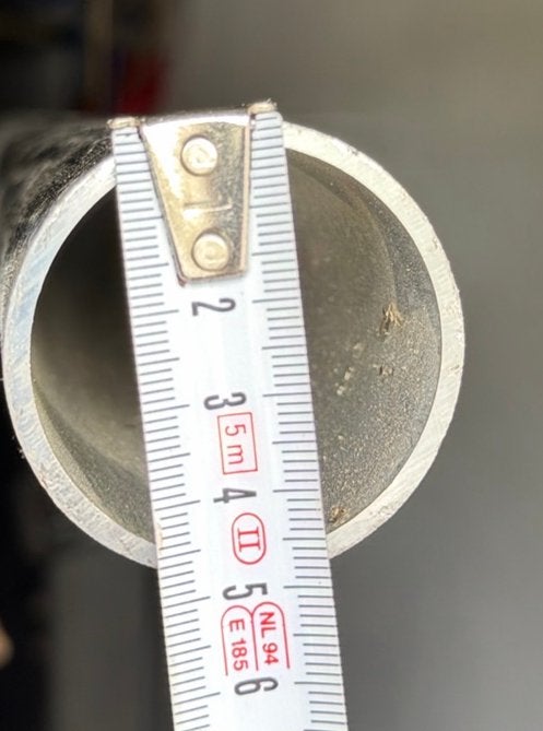 2 lengtes steigerpijp aluminium 48mm, Ophalen, Zo goed als nieuw, Overige typen, 2 tot 5 meter