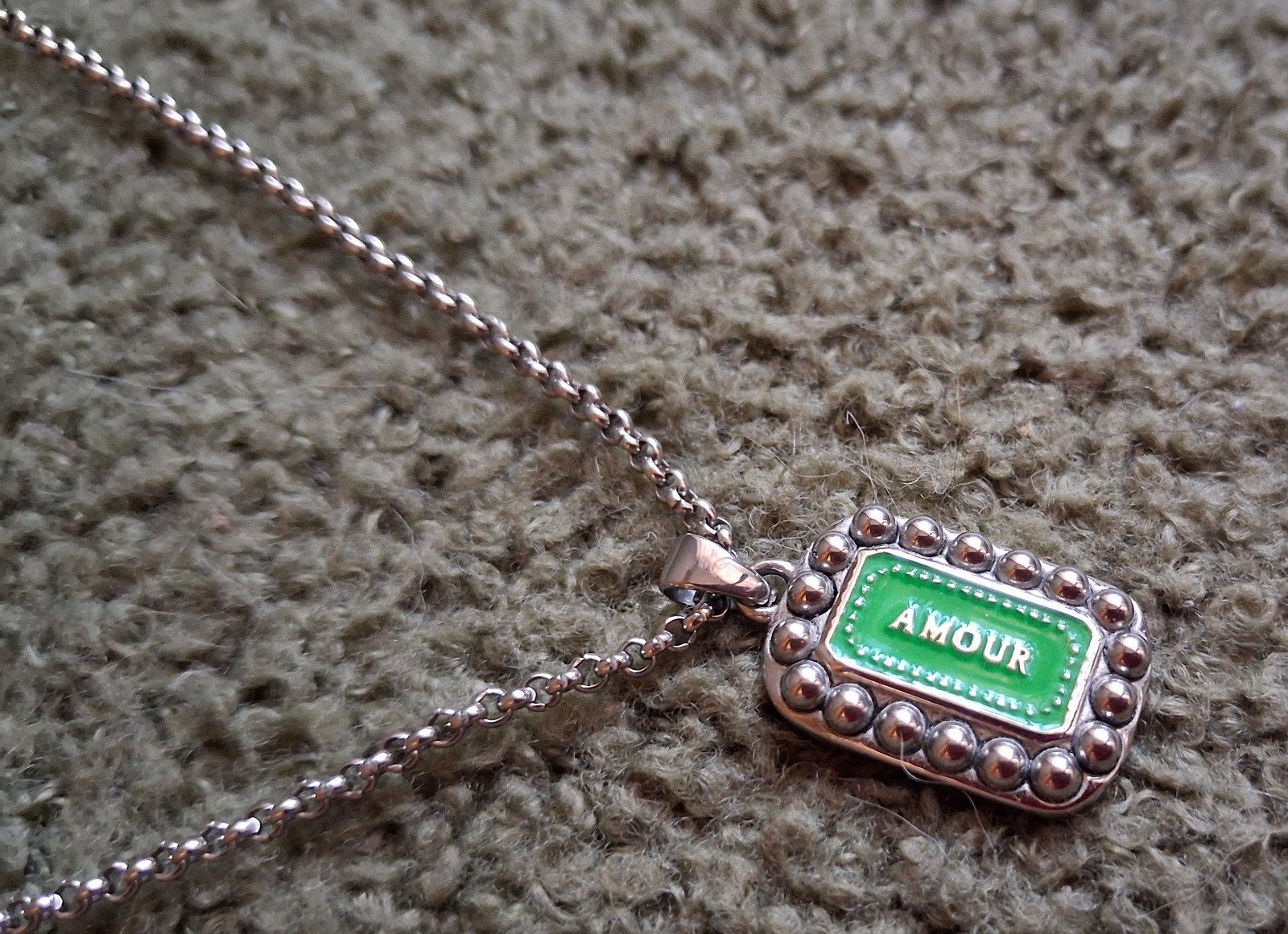 My Jewellery ketting met 'Amour' hanger, Sieraden, Tassen en Uiterlijk, Kettingen, Overige materialen, Verstelbaar, Ophalen of Verzenden