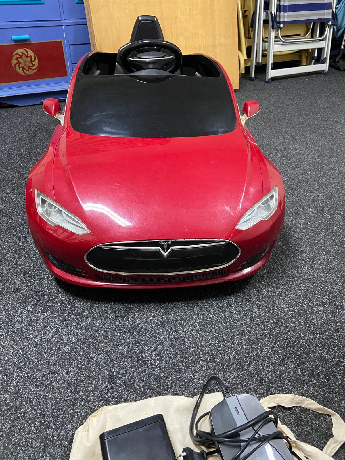 Tesla kinderauto, model S, Ophalen, Gebruikt