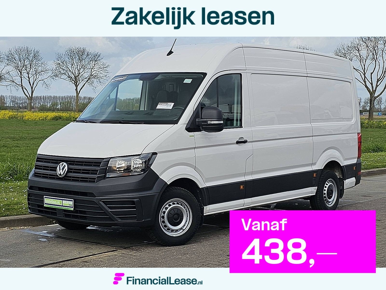 Volkswagen Crafter 35 L3H3 140Pk Automaat Trekhaak Camera Ca, Gebruikt, Zwart, 4 cilinders, Volkswagen