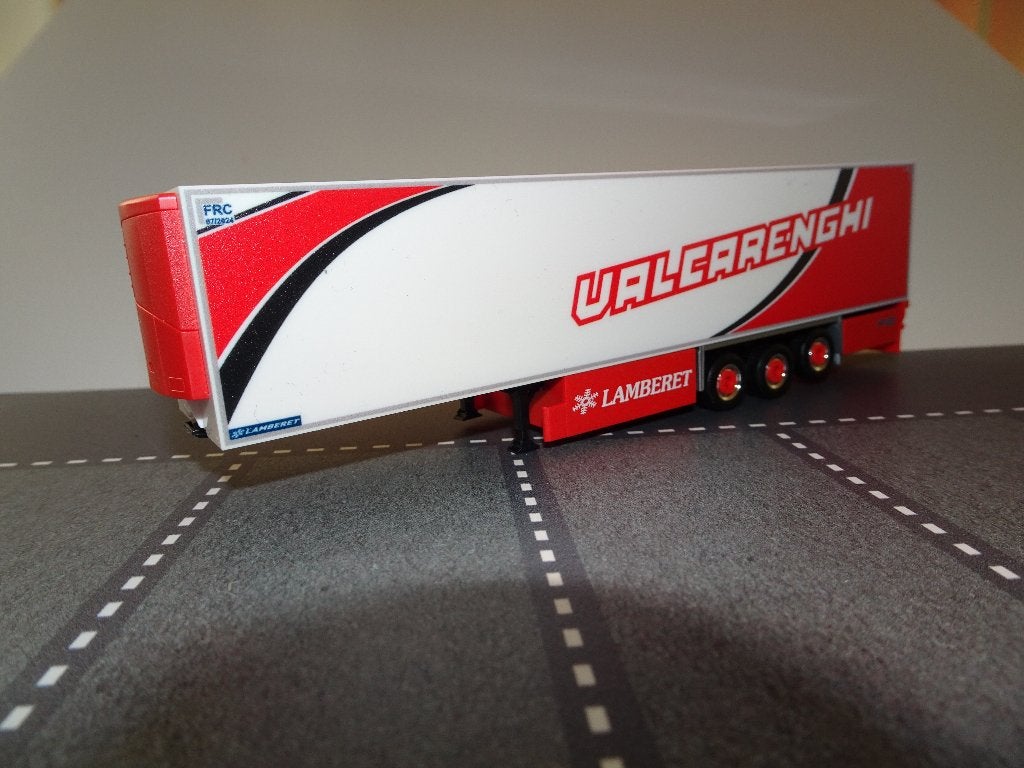 952 herpa koel oplegger valcarenghi 1:87 truck trein trailer, Ophalen of Verzenden, Nieuw, Bus of Vrachtwagen, Herpa