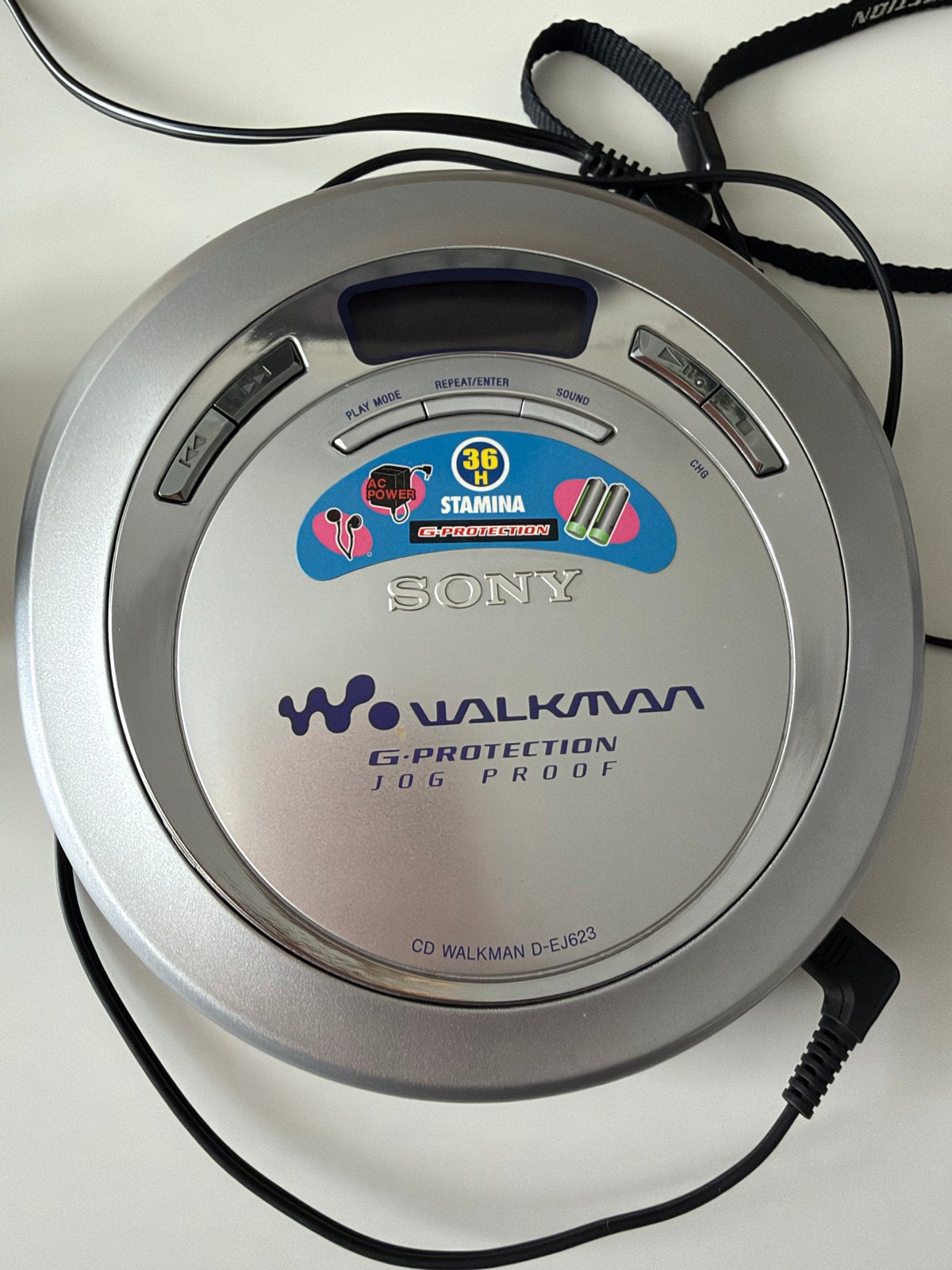 Sony CD Walkman D-EJ623 met G-Protection en accessoires, Verzenden, Walkman