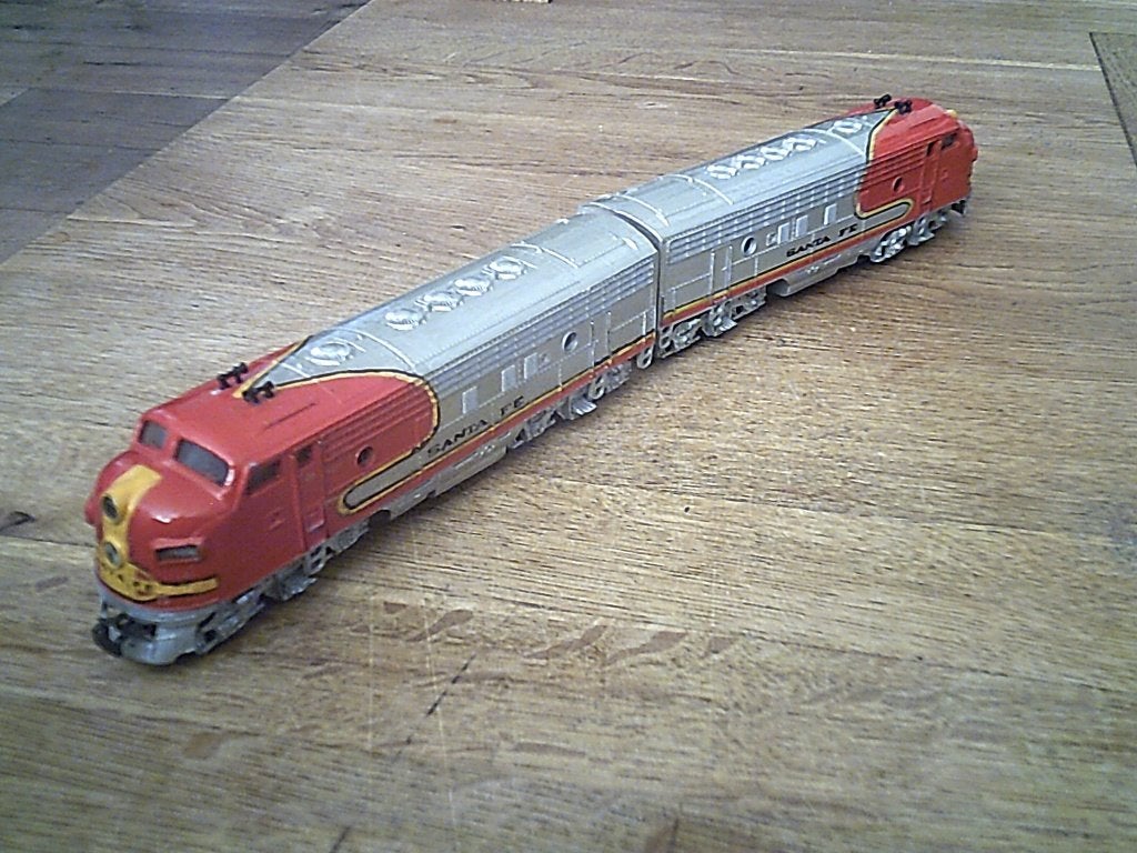 Marklin HO 2-delige Diesellok USA Santa Fe nr. 3060 en 4060, Wisselstroom, Ophalen of Verzenden, Analoog, Märklin