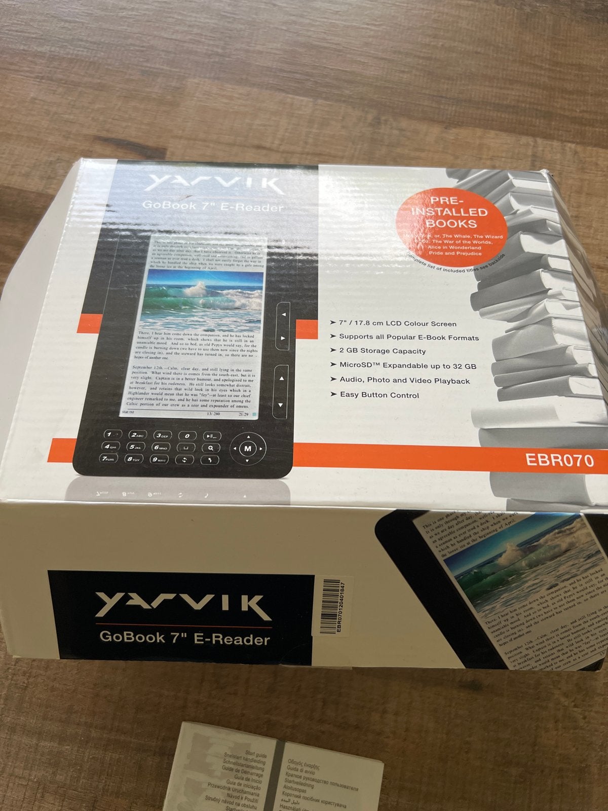 Yarvik GoBook 7" E-Reader - Nieuw in doos, Computers en Software, Audio, Nieuw, Ophalen of Verzenden, 4 GB of minder