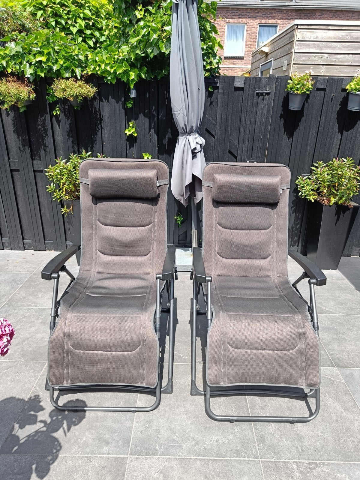 2 Redwood XL Relaxfauteuils - Extra breed en comfortabel, Ophalen of Verzenden, Zo goed als nieuw, Textileen, Verstelbaar