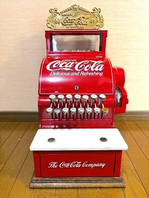 Vintage Coca-Cola NCR Kassaregister Jaren 1950, Antiek en Kunst, Antiek | Kantoor en Zakelijk, Ophalen of Verzenden