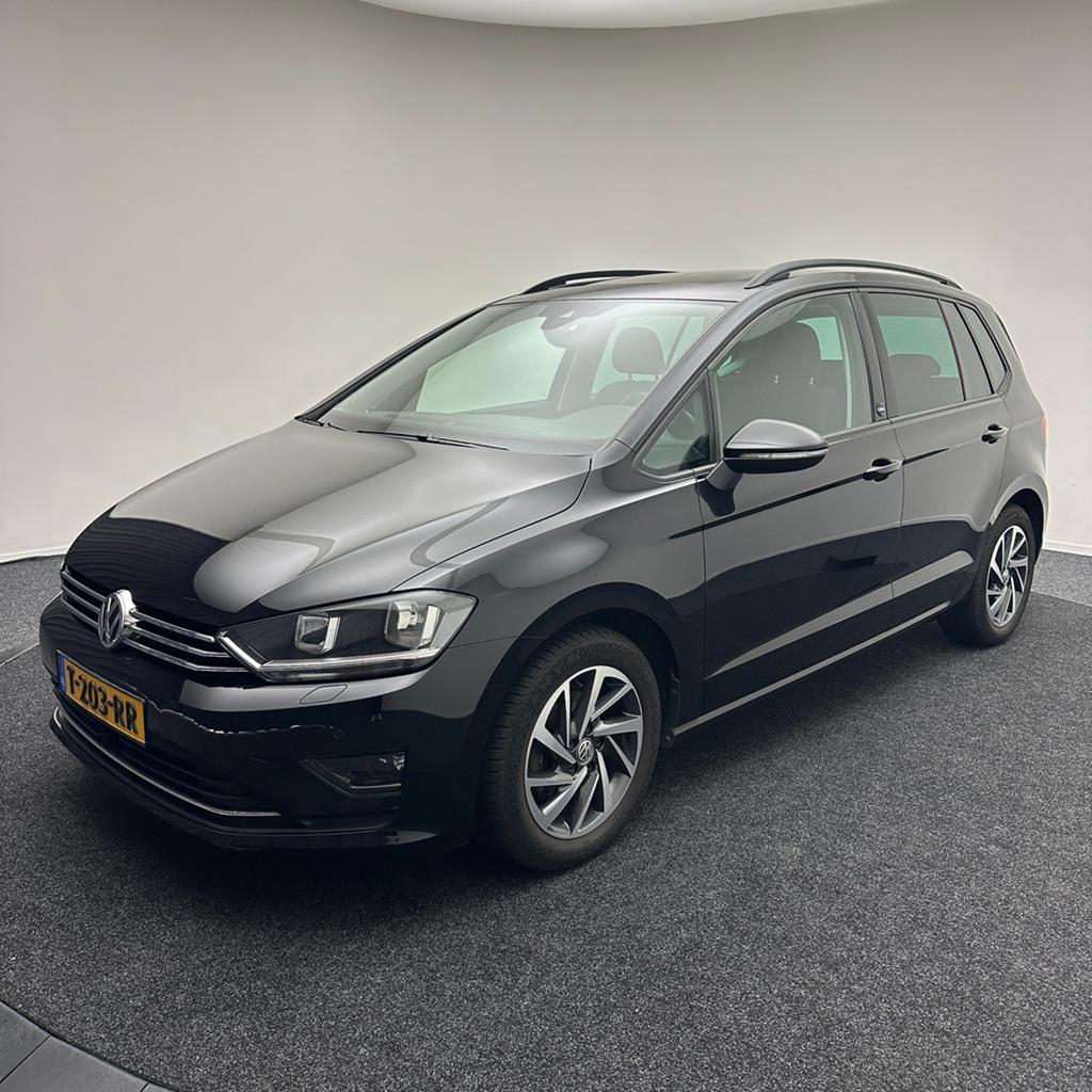 Volkswagen Golf Sportsvan 1.2 TSI 110pk, Pano, Navi, Sound, Auto's, Volkswagen, Stof, 4 cilinders, Zwart, Golf Sportsvan