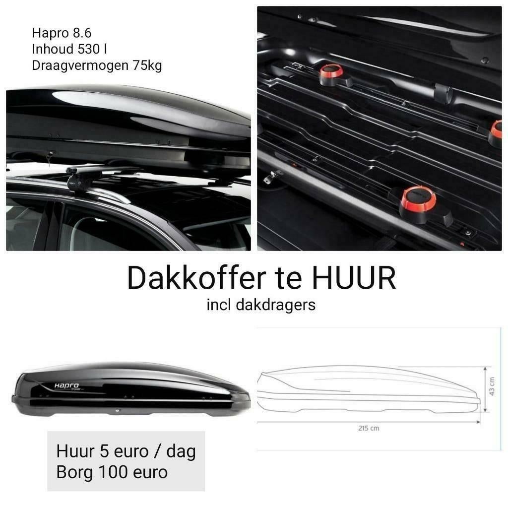 Ruime Dakkoffer te huur – Dapro 8.6 (530 liter), Ophalen, Zo goed als nieuw