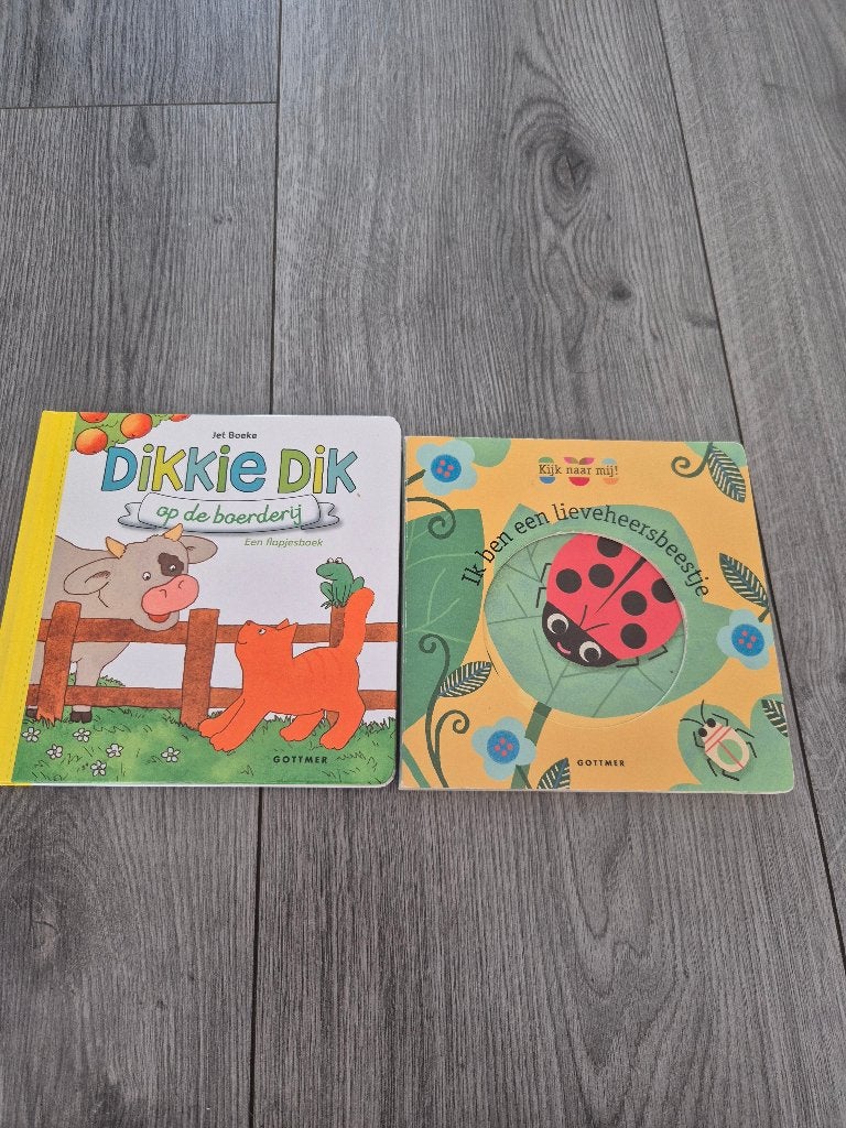 Dikkie Dik & Lieveheersbeestje Boekenset, Boeken, Jet Boeke, Ophalen of Verzenden, Zo goed als nieuw, Uitklap-, Voel- of Ontdekboek