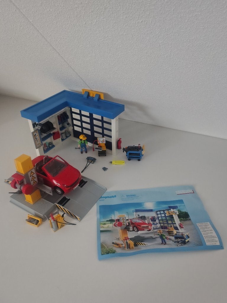 Playmobil Autogarage, Gebruikt, Complete set, Overige typen, Ophalen of Verzenden