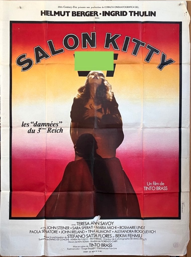 Salon Kitty (1976) - Originele filmposter - Tinto Brass, Ophalen of Verzenden, Gebruikt, A1 t/m A3, Film en Tv