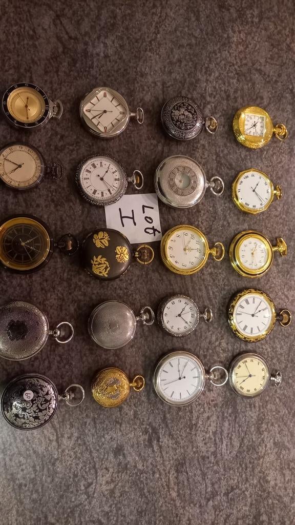 Lot 20 zakhorloges in prima staat.., Ophalen of Verzenden, Staal, Overige merken