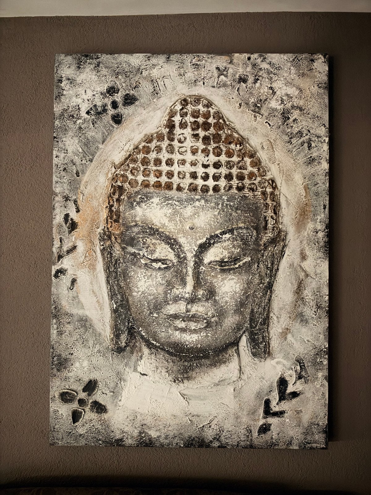 Boeddha Schilderij - 70x100 cm, Ophalen, Schilderij