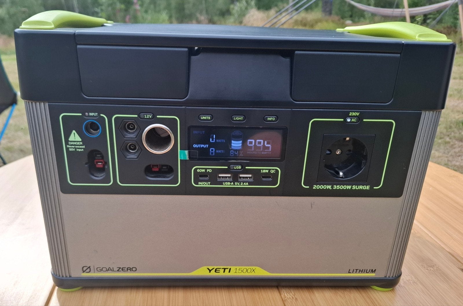 Goal Zero Yeti 1500x Powerstation + Ranger 300 zonnepaneel, Ophalen, Zo goed als nieuw