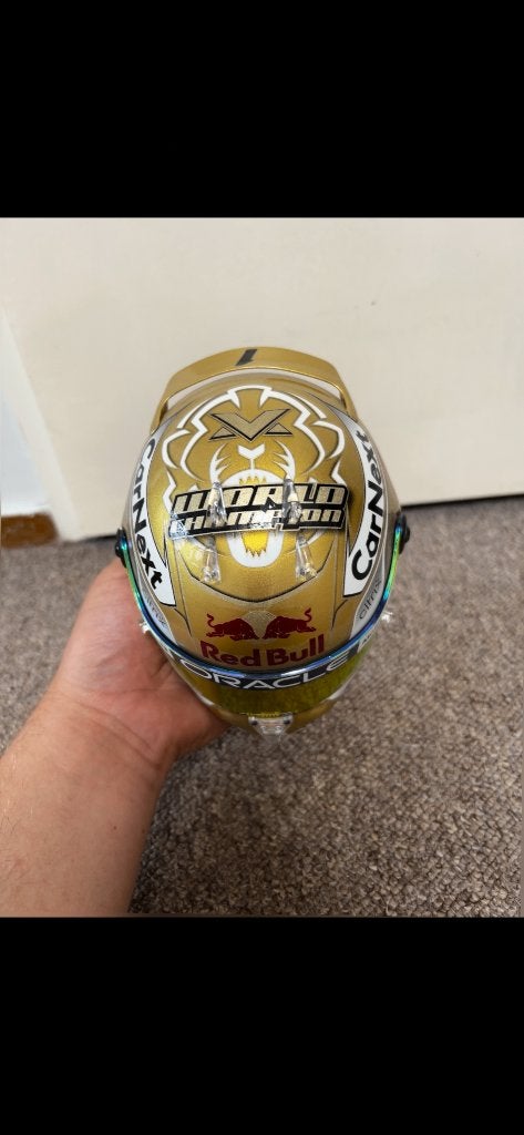 Max verstappen helm 1/2, Ophalen of Verzenden, Zo goed als nieuw, Formule 1