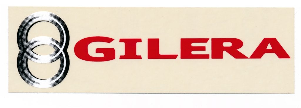 Gilera motorcycle ring logo motorcycle logo sticker NEW, Ophalen of Verzenden, Nieuw, Auto of Motor