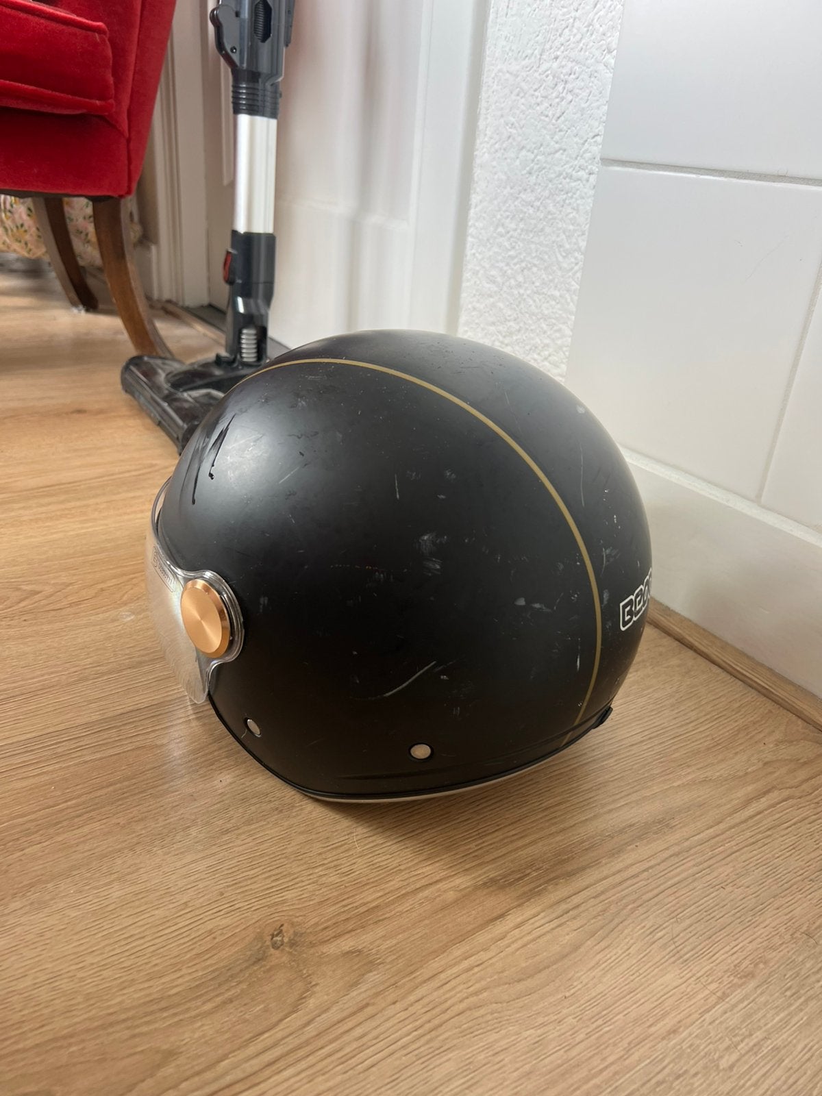 Beon scooterhelm, Fietsen en Brommers, Brommerhelmen, Ophalen, Gebruikt, Large